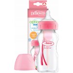 Dr.Browns láhev antikolik Options široké hrdlo plast růžová WB91601 270ml – Zboží Mobilmania