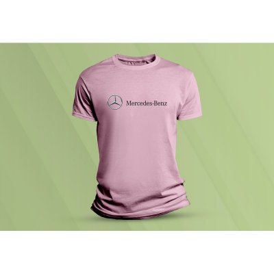 Sandratex dětské bavlněné tričko Mercedes-Benz růžová – Zboží Mobilmania