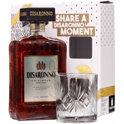 Disaronno Originale Amaretto 28% 0,7 l (dárkové balení 2 sklenice) – Hledejceny.cz