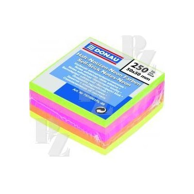 Samolepící bloček kostka neon 50x50mm 250ks, Donau Biella – Hledejceny.cz