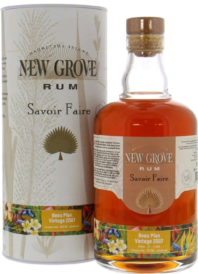 New Grove Savoir Faire Beau Plan Vintage 2007 13y 45% 0,7 l (tuba)