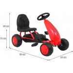 Gokart Minikára šlapací auto červené pro nejmenší – Zboží Mobilmania