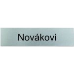 Jmenovka 60x15mm stříbrná broušená – Hledejceny.cz