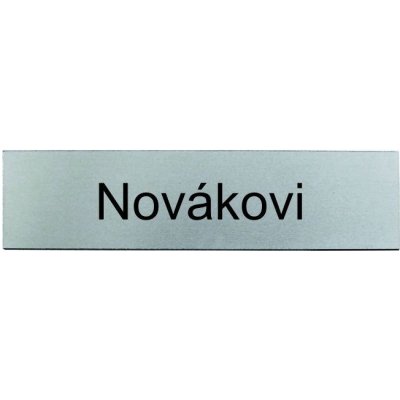 Jmenovka 60x15mm stříbrná broušená – Hledejceny.cz