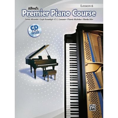 Alfred's Premier Piano Course Lesson 6 noty na klavír + audio – Sleviste.cz