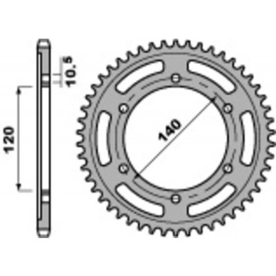 PBR Sprockets 5301 38 C45 | Zboží Auto