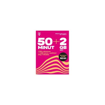 Twist SIM předplacená karta 50 minut + 2GB (1GB + 1GB ZDARMA) + 50 Kč kredit – Zboží Mobilmania
