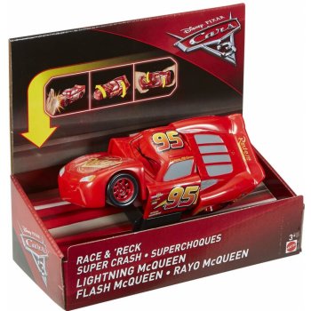 Mattel Cars 3 Bourací auto Báječný Blesk McQueen