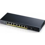 Zyxel GS1100-10HP v2 10-port Desktop Gigabit PoE Switch, 8x gigabit PoE RJ45, 2x SFP, 120W PoE budget – Zboží Živě