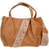 Kabelka NovaKabelka.cz Tea Camel Chiaro s přídavným popruhem kožená italská crossbody kabelka camel