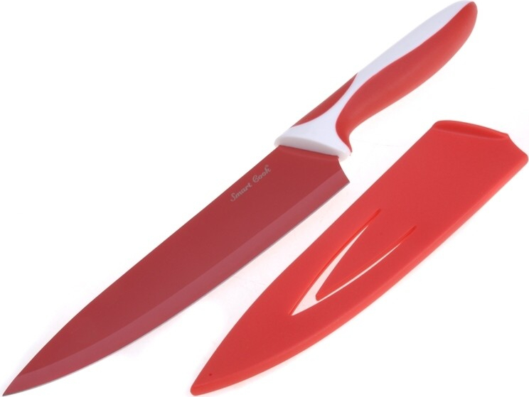 SMART COOK Ocelový nůž s keramickým povlakem nízký 33 cm
