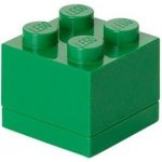 LEGO® Mini Box 4,6 x 4,6 x 4,3 cm tmavě zelená – Zboží Mobilmania