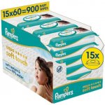 Pampers wipes AqSoft touch 15 x 60 ks – Hledejceny.cz