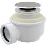 Alcadrain sifon vaničkový G6/4", click/clack, krytka chrom A476 – Zboží Dáma