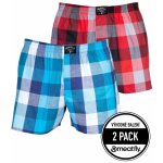 Meatfly pánské boxerky Doug Blue / Red – Zboží Dáma