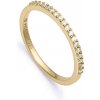 Prsteny Viceroy pozlacený prsten se zirkony Clasica 9118A012