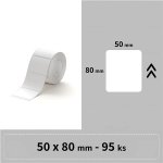 Niimbot štítky R 50x80mm 95ks Bílé pro B21, B21S, B3, B1S – Zboží Živě