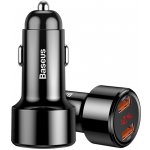 Baseus – Car Charger Magic Series autonabíječka 2× USB 45W rychlé nabíjení – černá | Zboží Auto