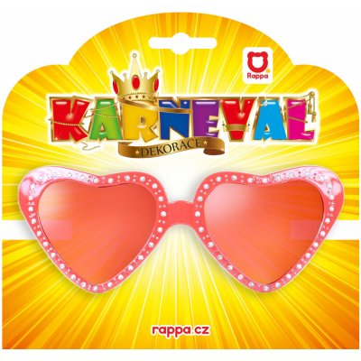 Rappa Karnevalové brýle srdce – Sleviste.cz