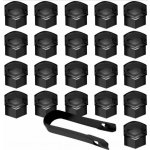 AMiO Sada krytek pro šrouby kol 21 mm - černé – Sleviste.cz