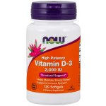 Now Foods Vitamin D3 2000 IU 120 kapslí – Hledejceny.cz
