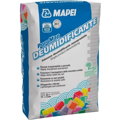 Mapei POROMAP Deumidificante Odvlhčovací omítka odolná solím na opravu zdiva, 20 kg – Zbozi.Blesk.cz