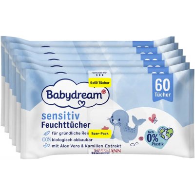 Babydream Vlhčené ubrousky s Aloe vera 360 ks – Zboží Dáma