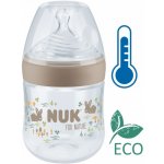 Nuk láhev kojenecká For Nature s kontrolou teploty zelená 150 ml – Zboží Dáma