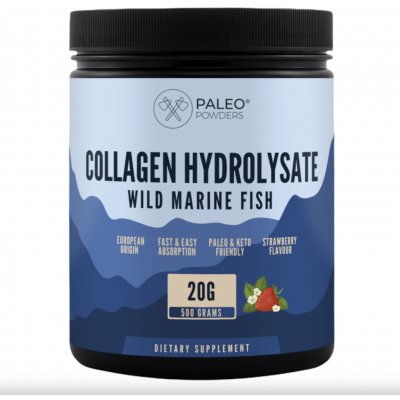 Paleo Powders Kolagen z divokých tresek divoká jahoda 500 g – Hledejceny.cz