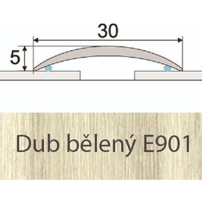 PROFIL Team Přechodový profil bělený dub E901 30 mm x 0,93 m – Zbozi.Blesk.cz