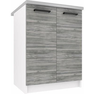 Belini spodní 60 cm šedý antracit Glamour Wood s pracovní deskou TOR SD2-60/0/WT/GW/0/B1 – Zbozi.Blesk.cz