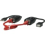 Manhattan 179300 USB 1.1 Prodloužení přes patch kabel RJ45, do 60m, 2ks, Black – Zboží Živě