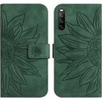 VSECHNONAMOBIL 53916 ART SUN FLOWER Peněženkové pouzdro s řemínkem Sony Xperia 10 IV 5G zelený – Zboží Živě