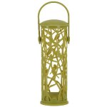 Esschert Design Krmítko závěsné na lojové koule CHIFFCHAFF s bidýlkem, zelená – Zbozi.Blesk.cz