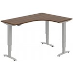 HOBIS OFFICE PRO trigon elektr.stavitelný stůl paměť.ovlad. - MST 3M 60 L, ořech – Zboží Mobilmania