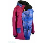 Shara softshellový kabát zimní vsadka se vzorem přední nošení fuchsie/modrorůžová obloha – Hledejceny.cz