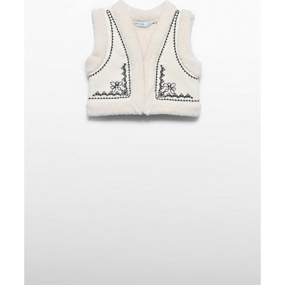 Abel & Lula vesta koženková s beránkem bílá – Zboží Dáma