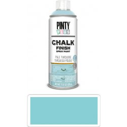 Pintyplus Chalk křídová barva ve spreji na různé povrchy 400 ml světle tyrkysová CK796