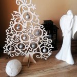 Dřevěný vánoční strom přírodní dřevo 40 cm 50 cm a 70 cm SENTOP PR0439 – Sleviste.cz