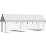 vidaXL Venkovní psí kotec se střechou 400 x 100 x 150 cm – Zboží Dáma