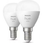 Philips Hue LED White Bluetooth žárovka E14 kapka set 2ks 8719514356771 2x5,7W 2x470lm 2700K P45 IP20 – Hledejceny.cz