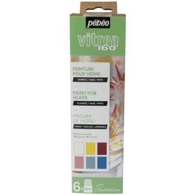 Pebeo Sada vypalovacích barev Vitrea 160 6x20ml č.1 – Zboží Dáma