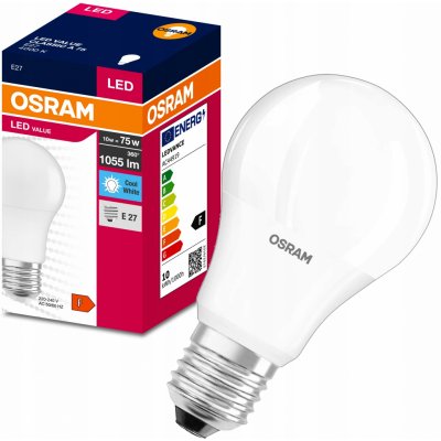 Ledvance LED E27 10,0W 4000K 1055lm VALUE A75-klasik matná – Zboží Živě