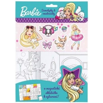 Barbie Omalovánky magnetky samolepky