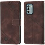 Embossing Pattern Square hnědé – Nokia G22 – Zboží Živě