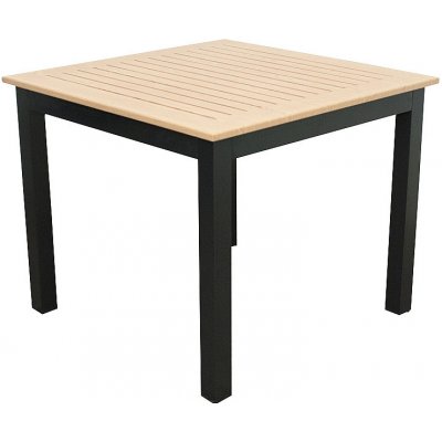 DOPPLER Hliníkový stůl EXPERT WOOD 90x90 cm (antracit) – Zboží Mobilmania