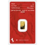 Argor-Heraeus zlatý slitek Rok Koně 2026 1 g – Zboží Mobilmania