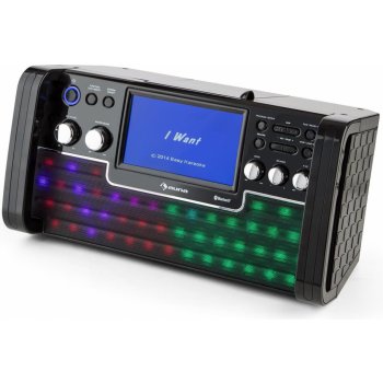 Auna DiscoFever bílý bluetooth karaoke systém