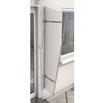 Gutta Boční stěna PT/GR 185 x 60 cm, stříbrná – Hledejceny.cz
