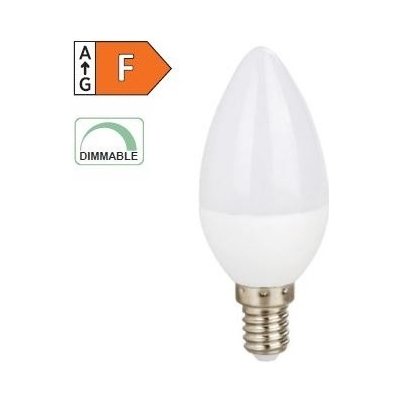 Diolamp SMD LED žárovka matná Candle C37 7W/230V/E14/4000K/710Lm/250°/Dim – Hledejceny.cz